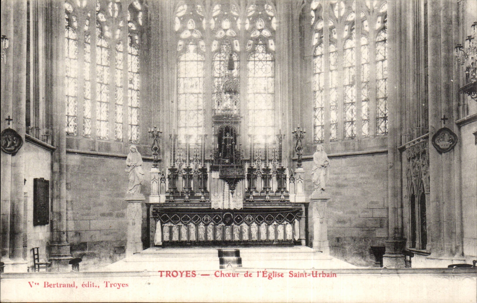 CPA Troyes Chorus of the church Saint Urbain
