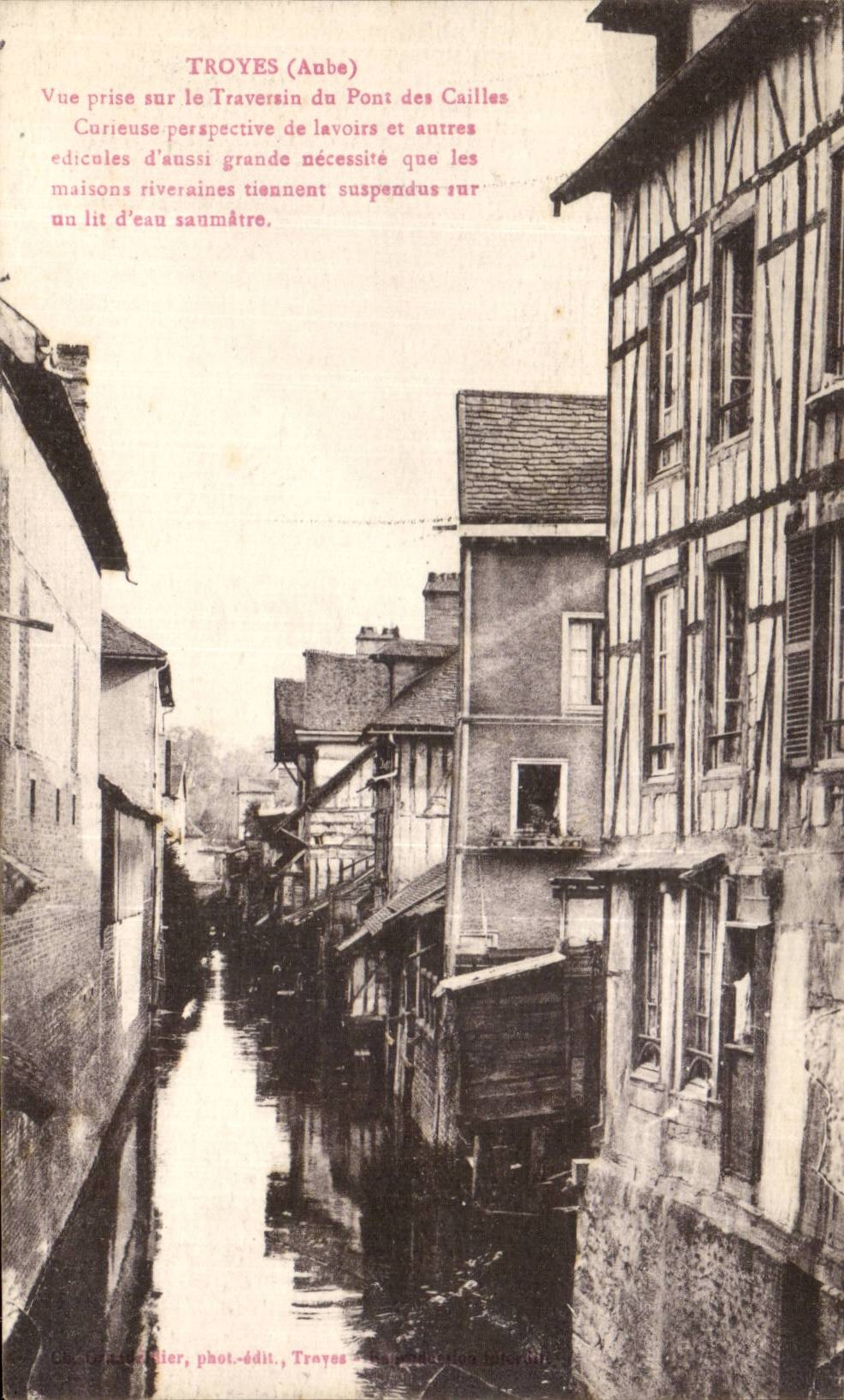 CPA Troyes Seen from on the Thwart of the bridge of Ruails