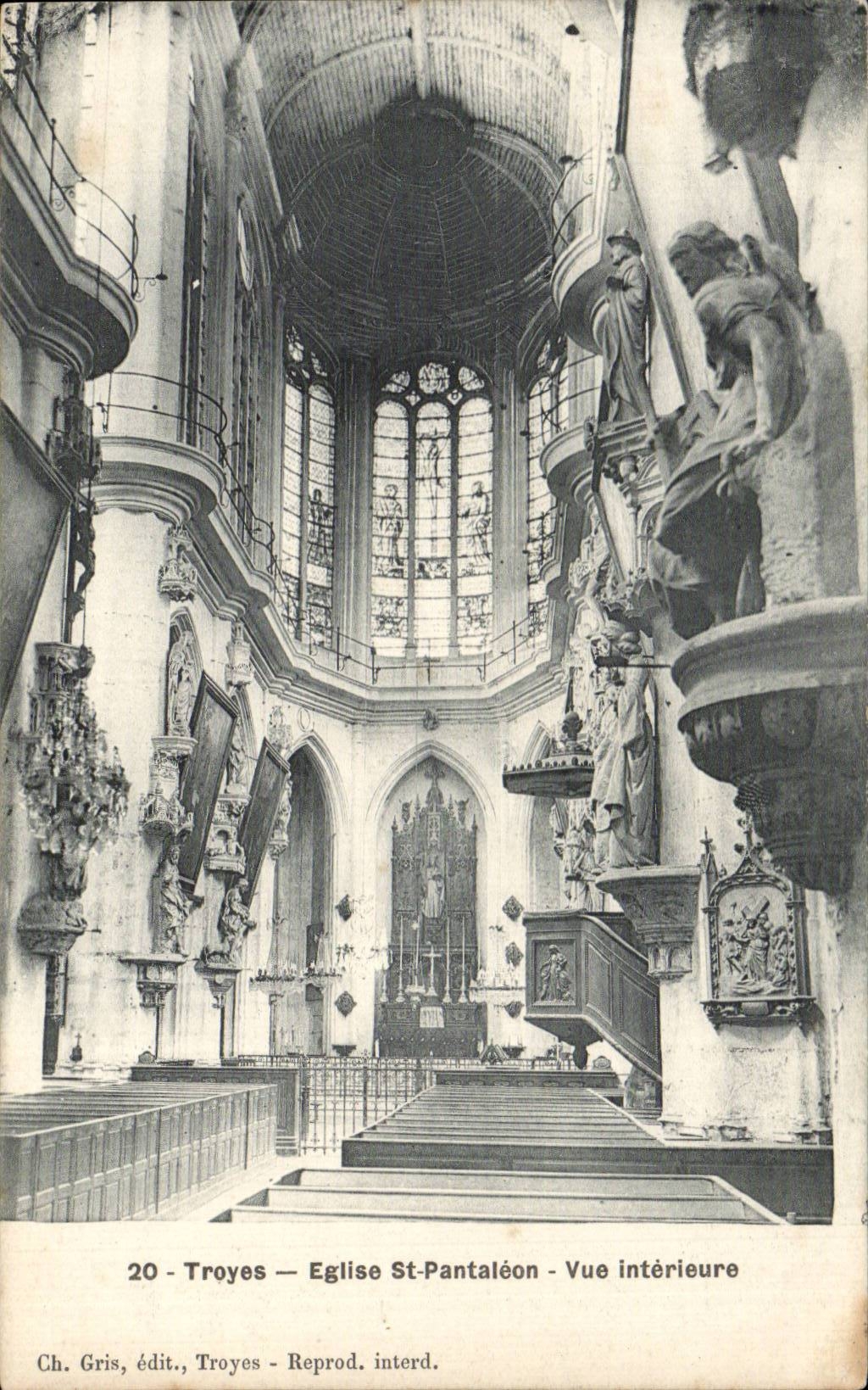 Troyes CPA Church Saint Pantaleon Seen interior