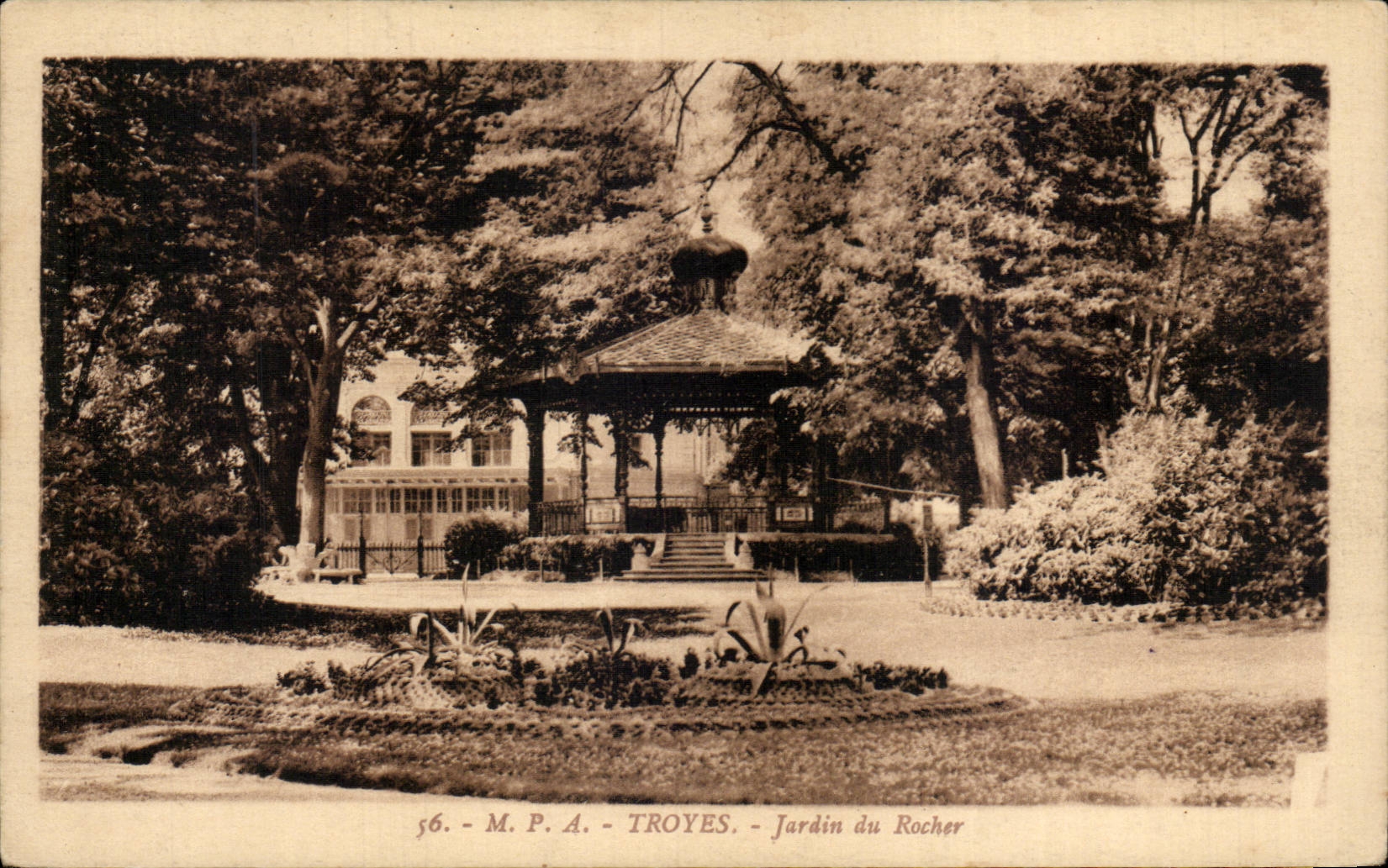 CPA Troyes Garden of the rock