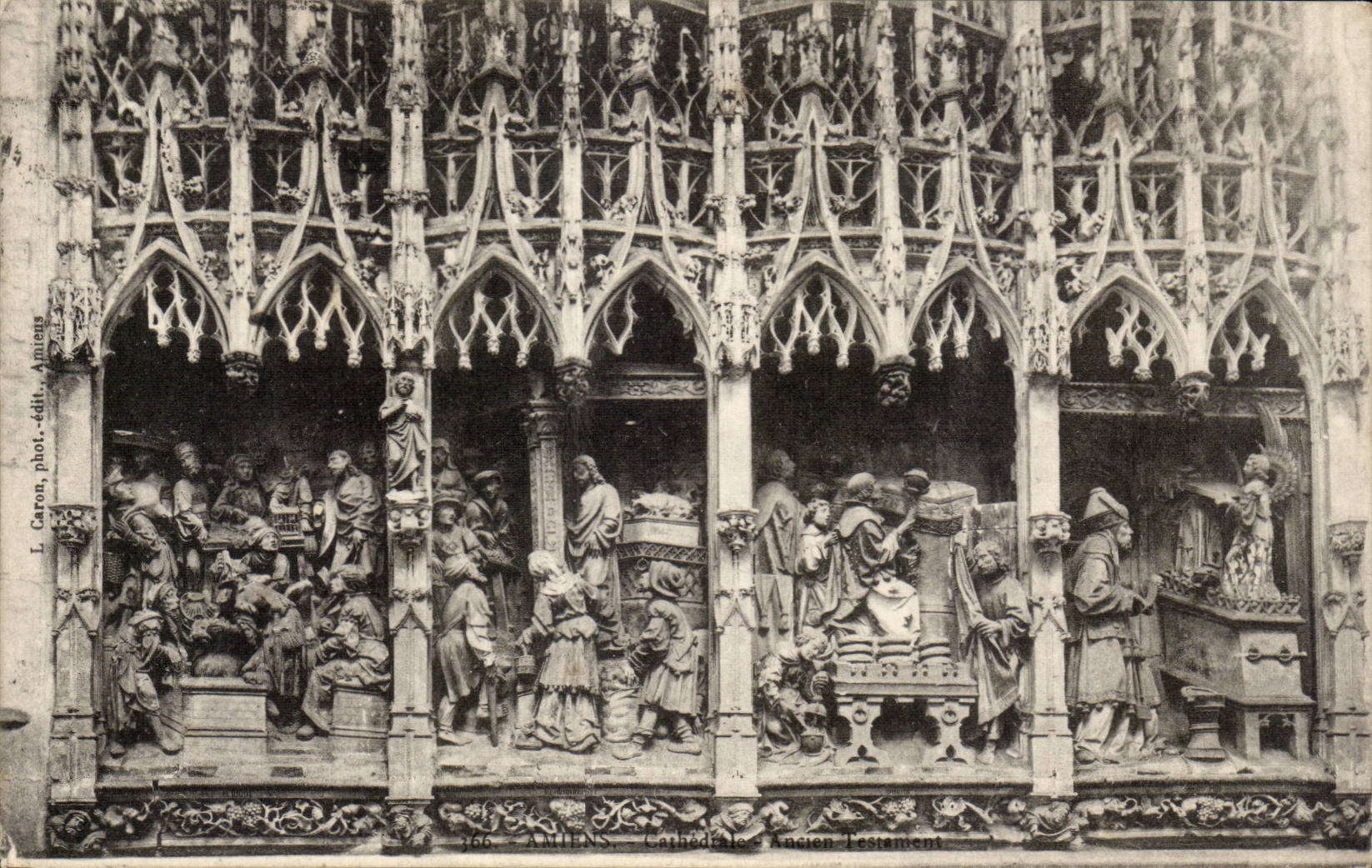 CPA Cathedral Amiens Cathedral Old Testament