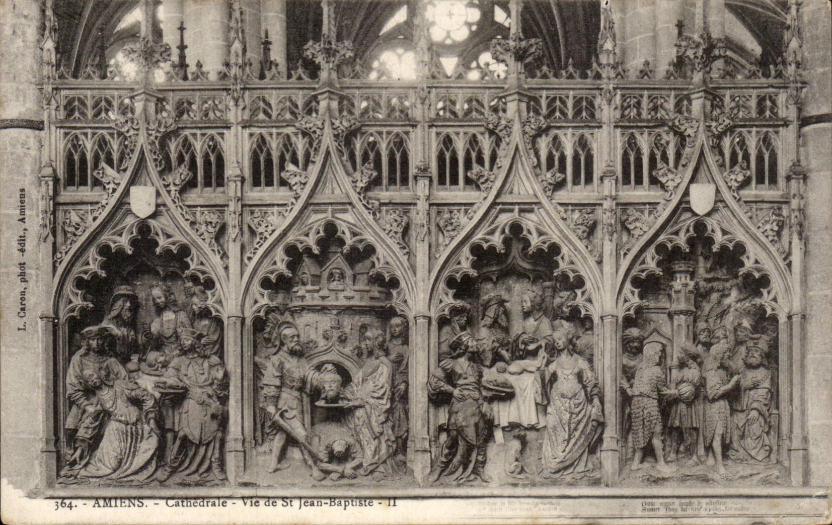 CPA Cathedral Amiens Life of Jean Baptist II