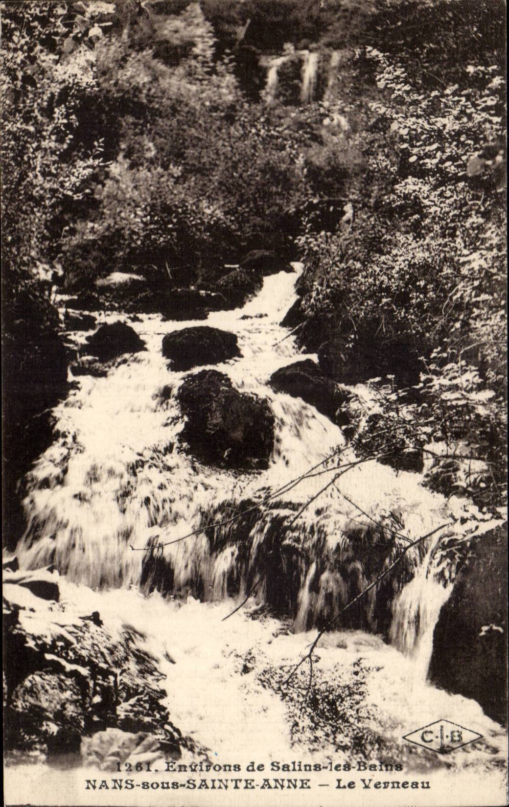 CPA Surroundings Saline Bians Nans under Sainte Anne Verneau
