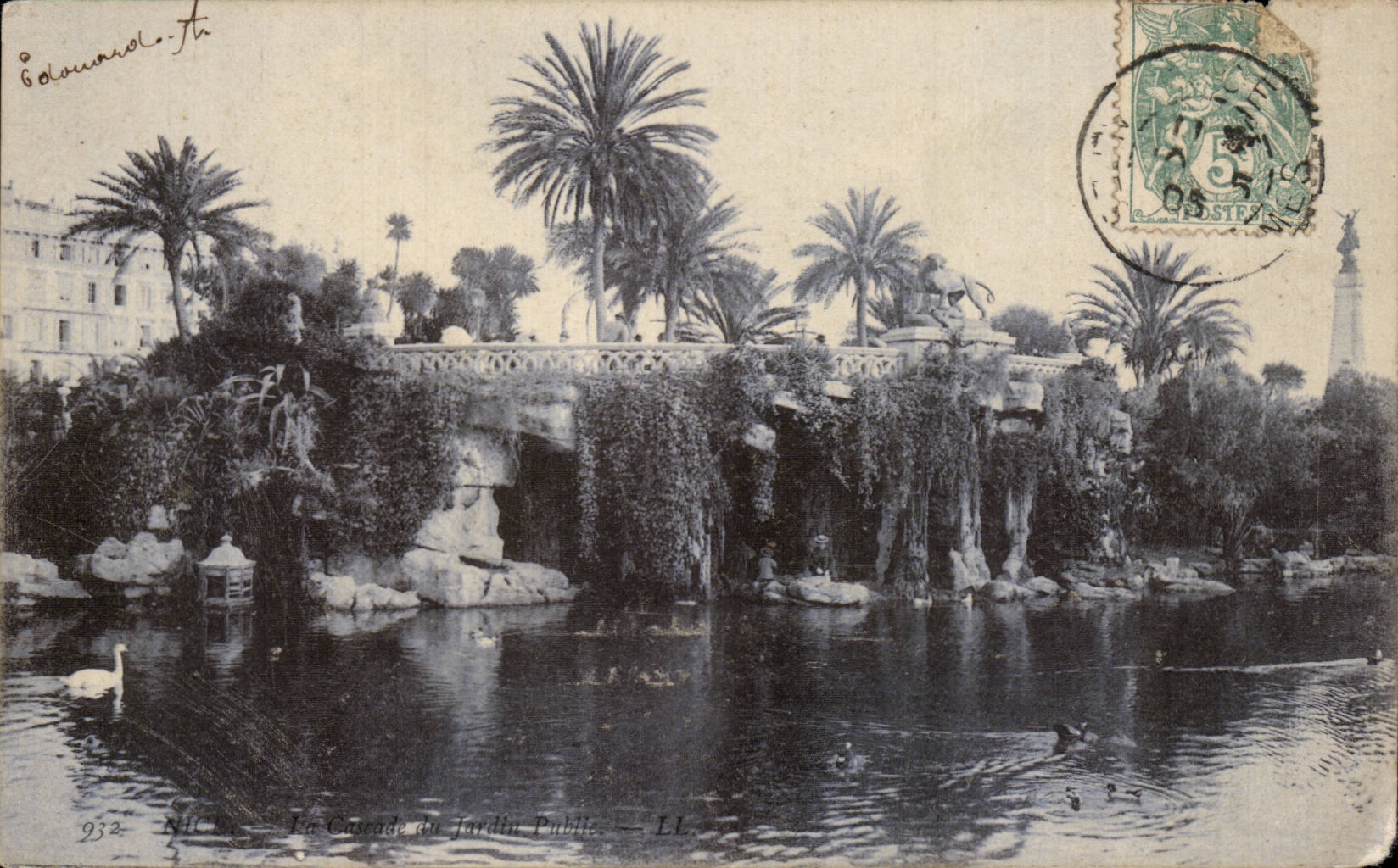 Nizza CPA die Kaskade des allgemeinen Gartens