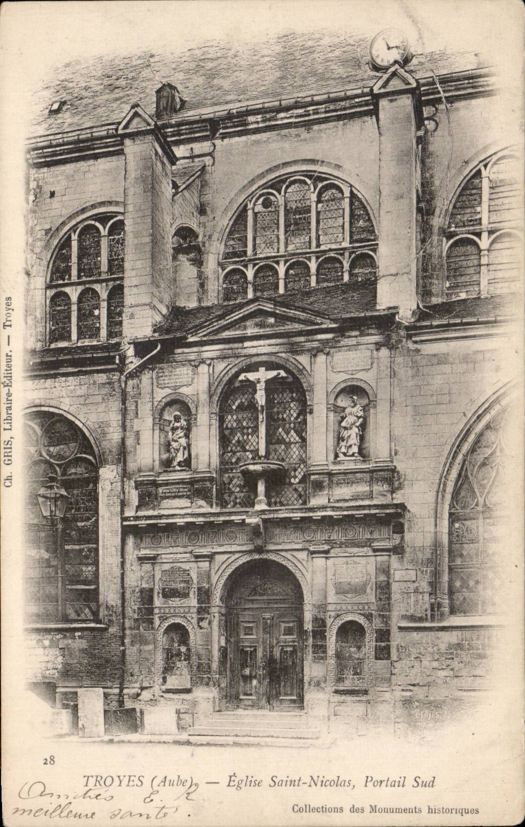 Troyes CPA Church Saint Nicolas southern gate