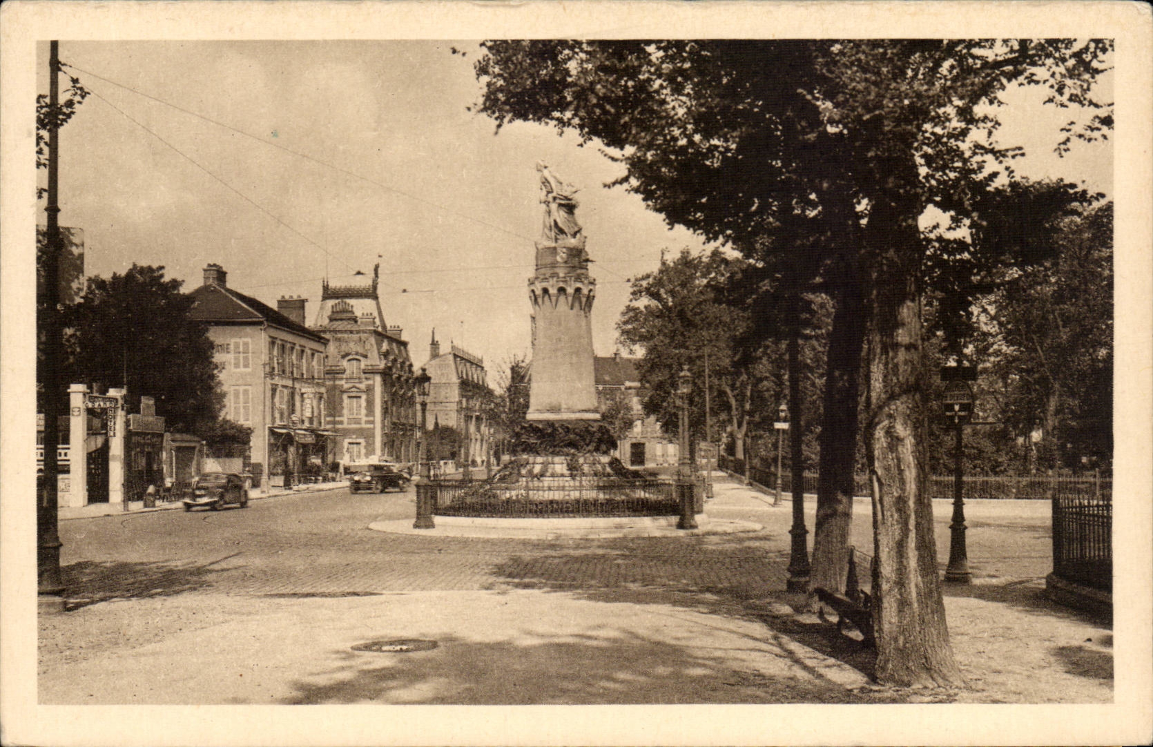 Troyes CPA Monument of the children of the paddle