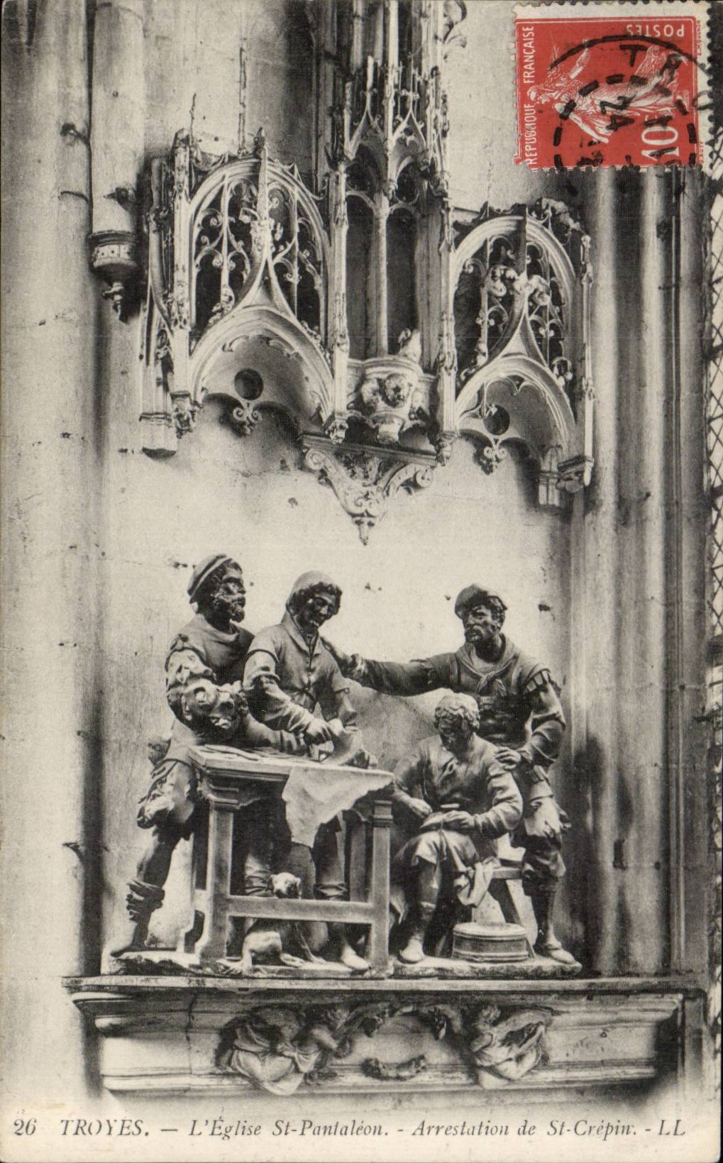 Troyes CPA the church St Pantaleon Arrest of St Crepin