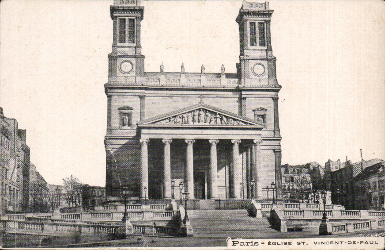CPA Paris Eglise St Vincent de Paul
