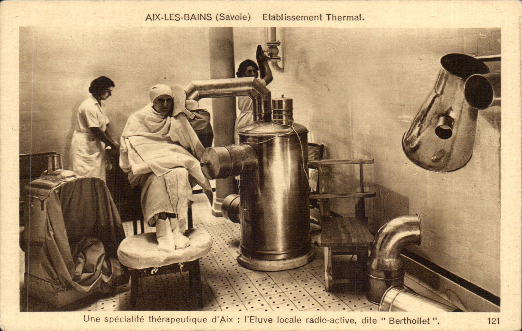 CPA Aix les Bains Hydropathic establishment a therapeutic speciality of Aix the active drying oven radio known as Berthollet
