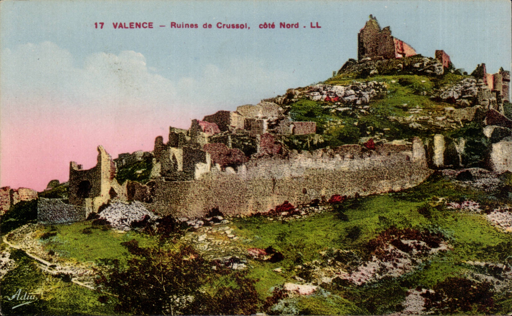 CPA Toul Ruinen von Crussol