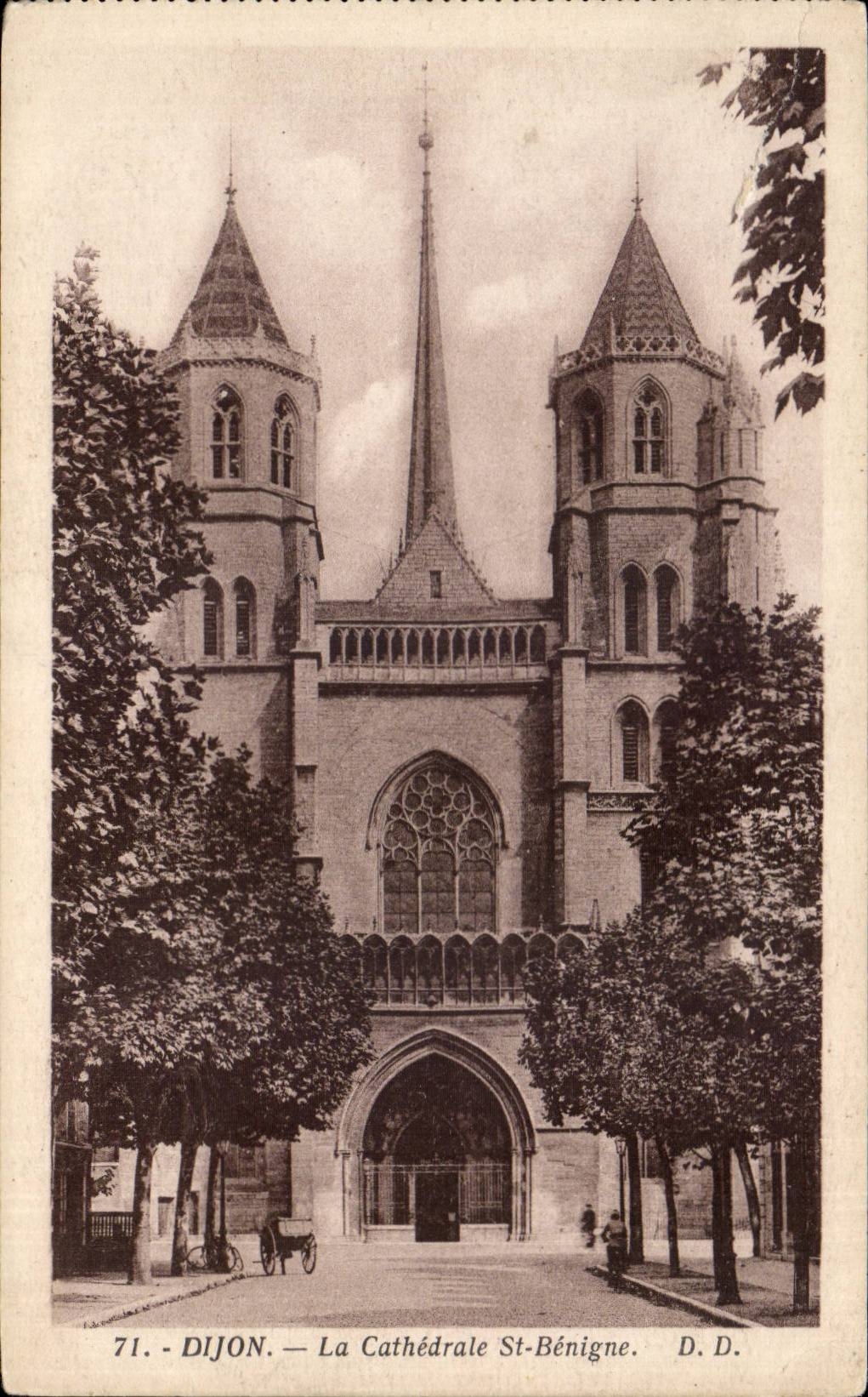 CPA Dijon the Benign cathedral St