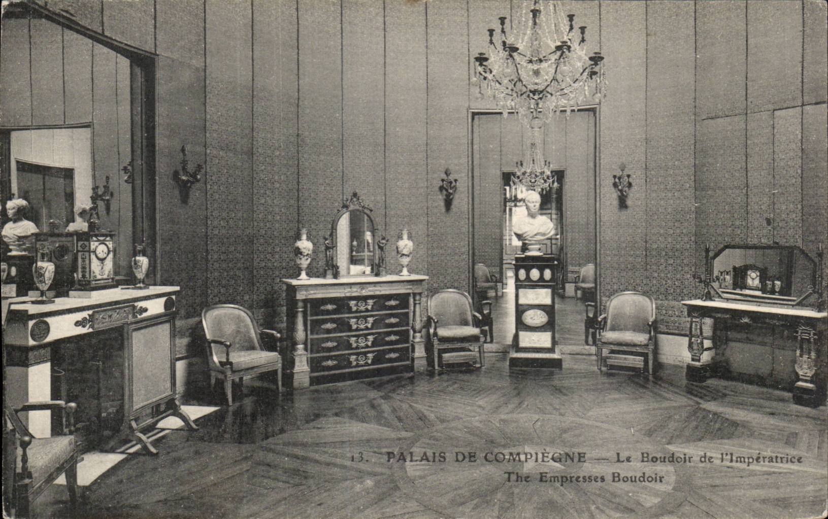 CPA Gaumen von Compiegne das Boudoir der Kaiserin