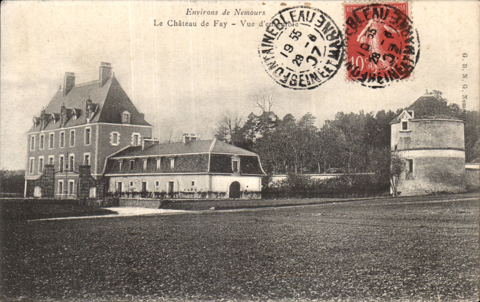 CPA Surroundings of Nemours the castle of Fay Overall picture