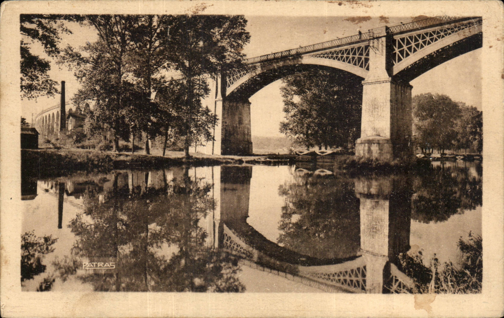 CPA Moret sur Loing Viaduc de Saint Mammes