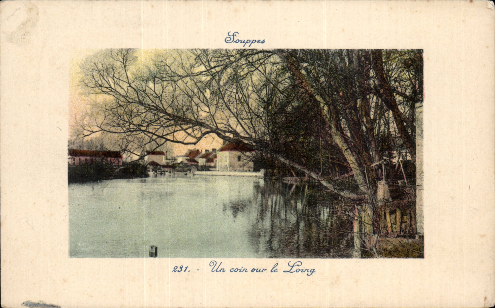 CPA Soups a corner on Loing