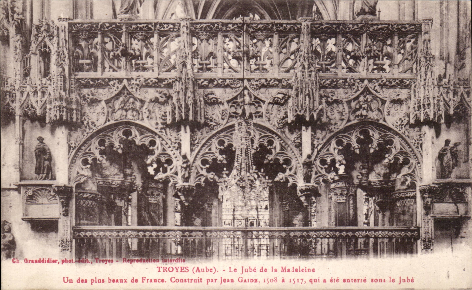 CPA Troyes Jube of the Madeleine