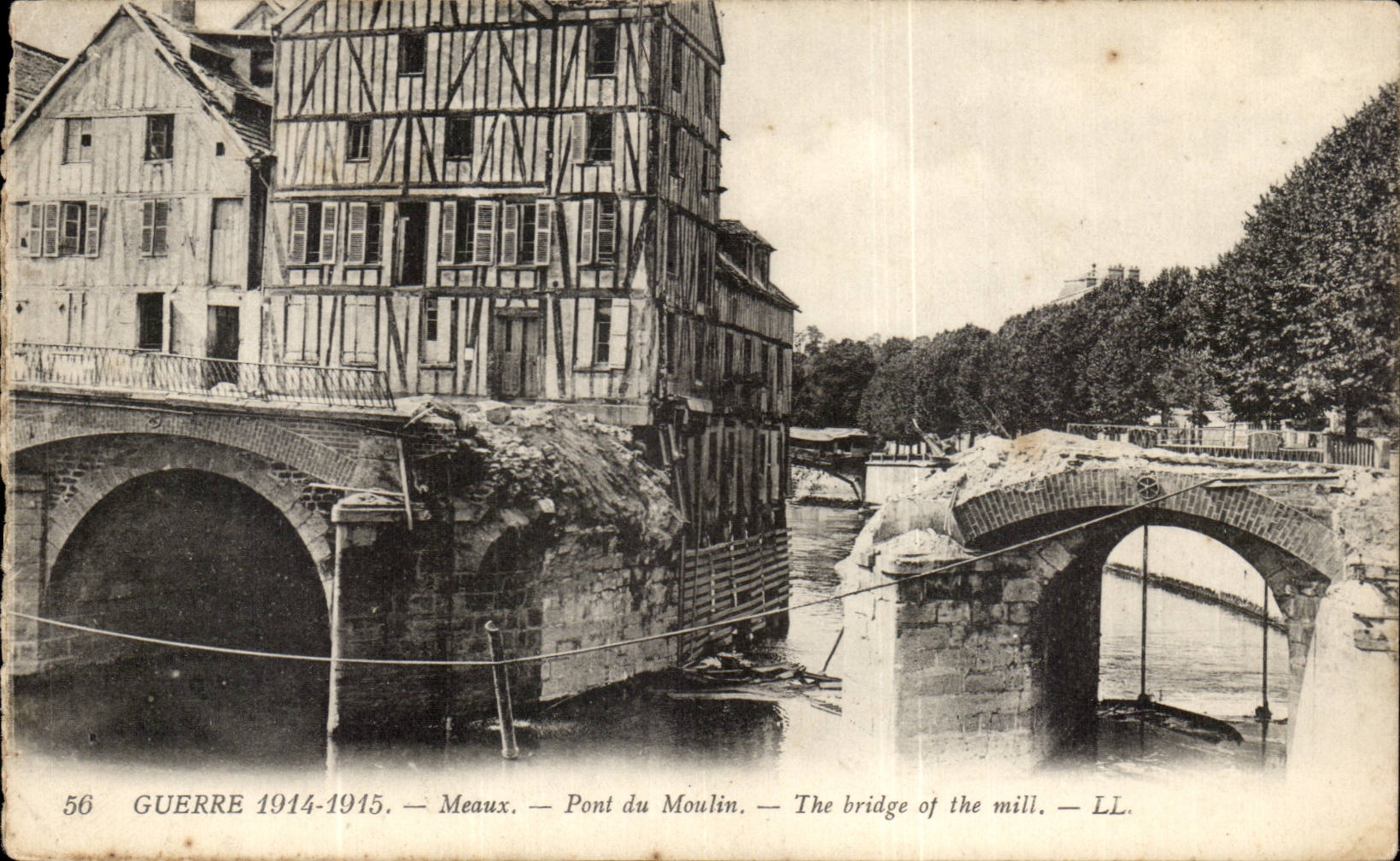 CPA Meaux Bridge of the mill