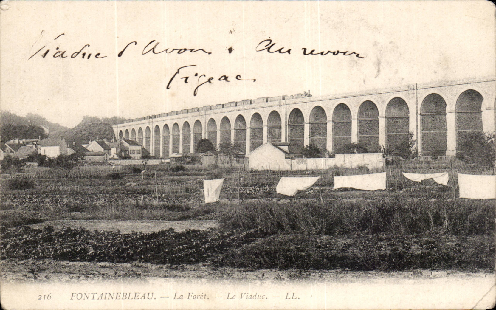 CPA Fontainebleau the drill the viaduct