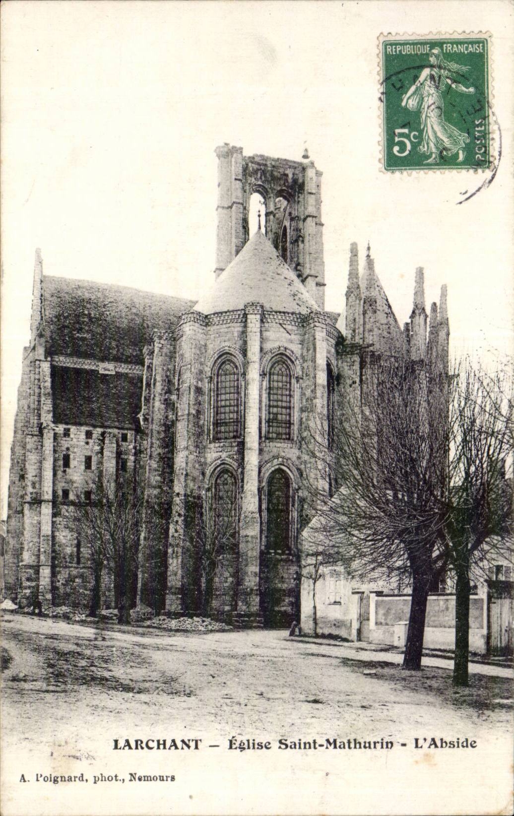 Larchant CPA Church Saint Mathurin the apse