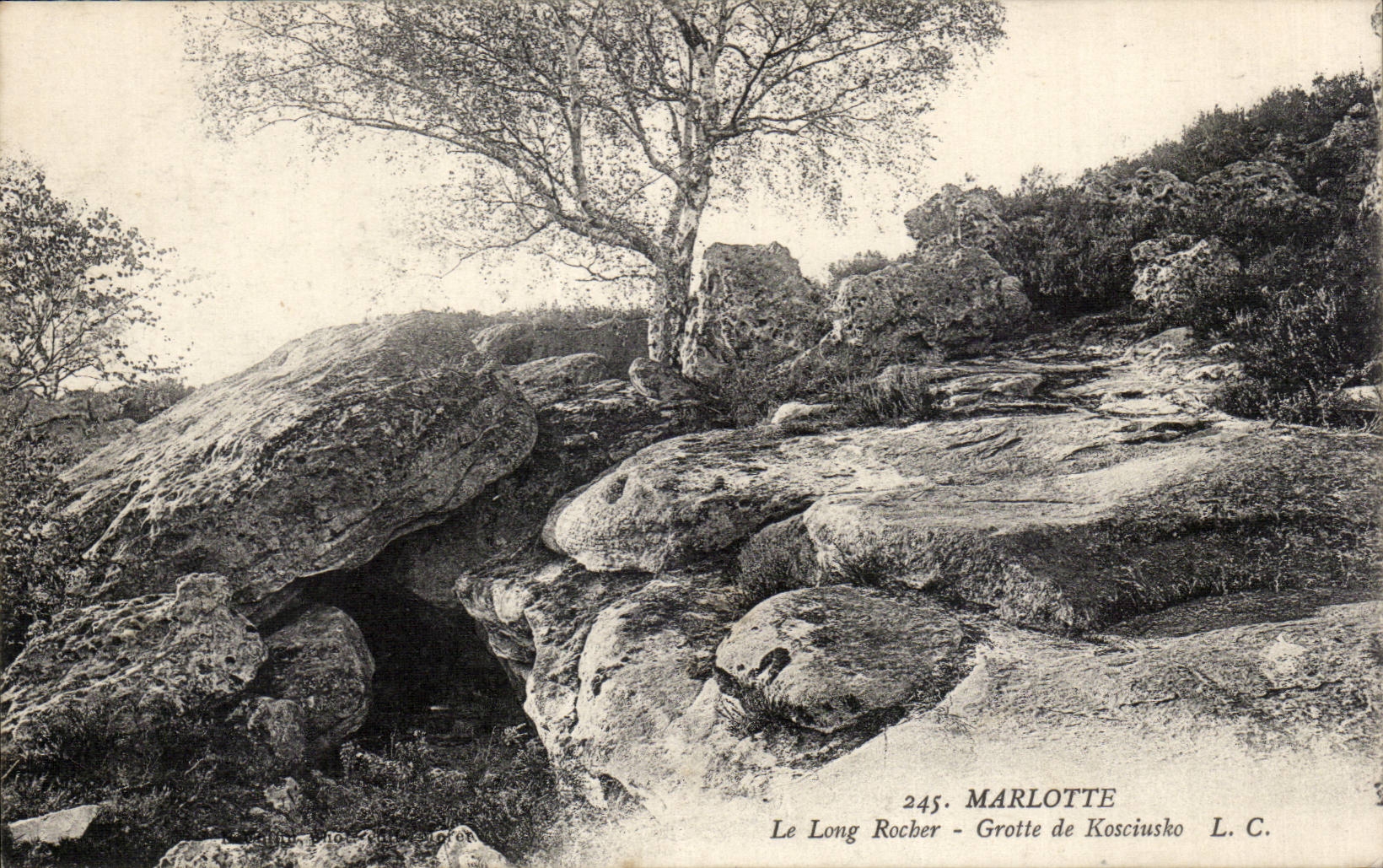 CPA Marlotte the long rock Cave of Kosciusko