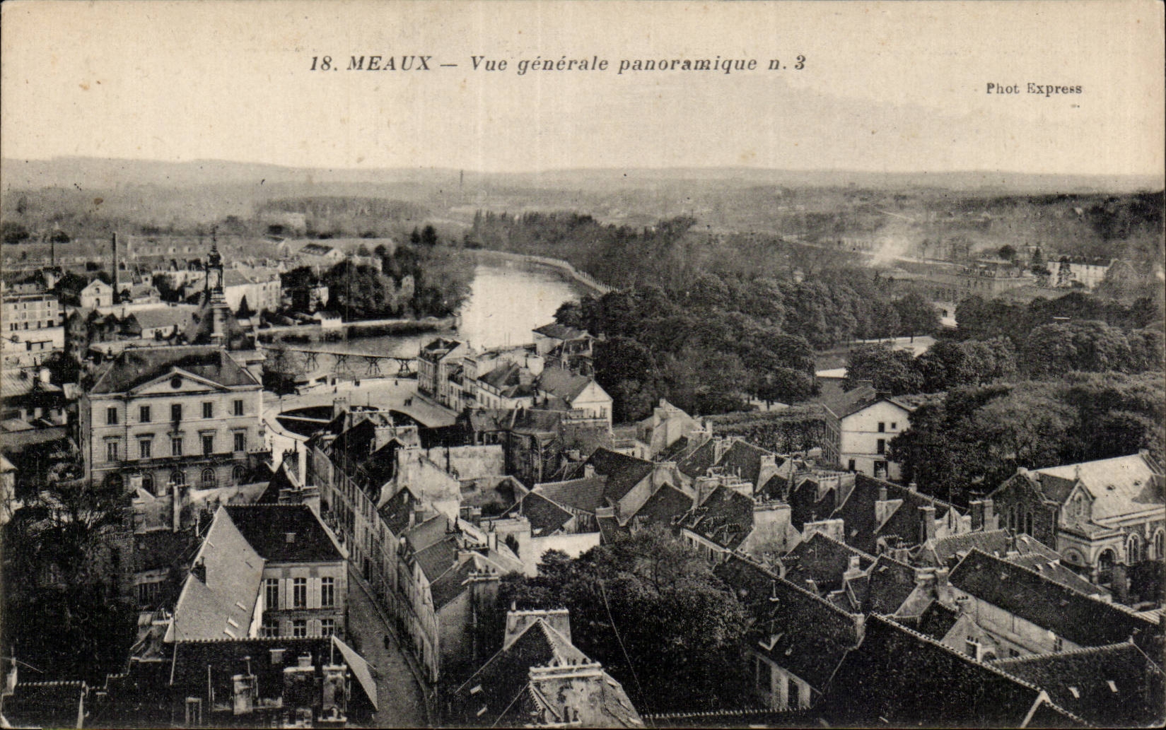 CPA Meaux View panoramic
