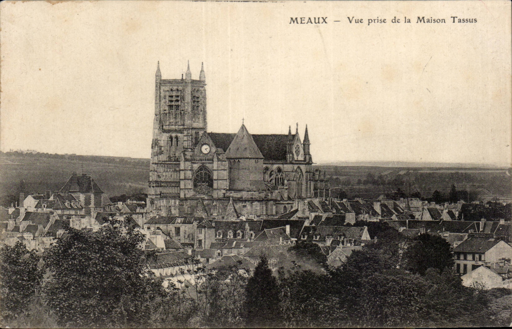 CPA Meaux Seen from of the Tassus House