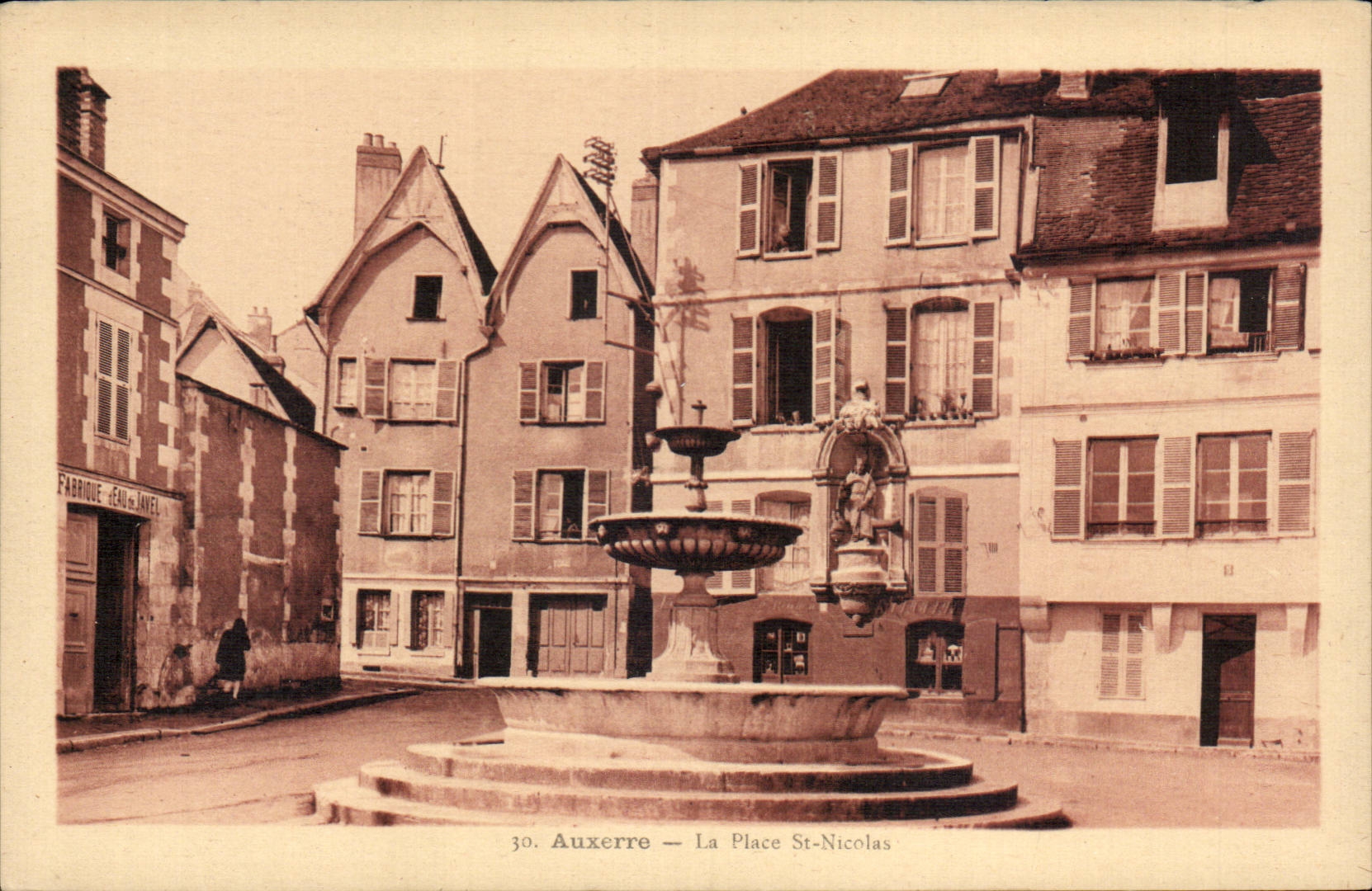 CPA Auxerre die Platz Str Nicolas stellt Chlorid her