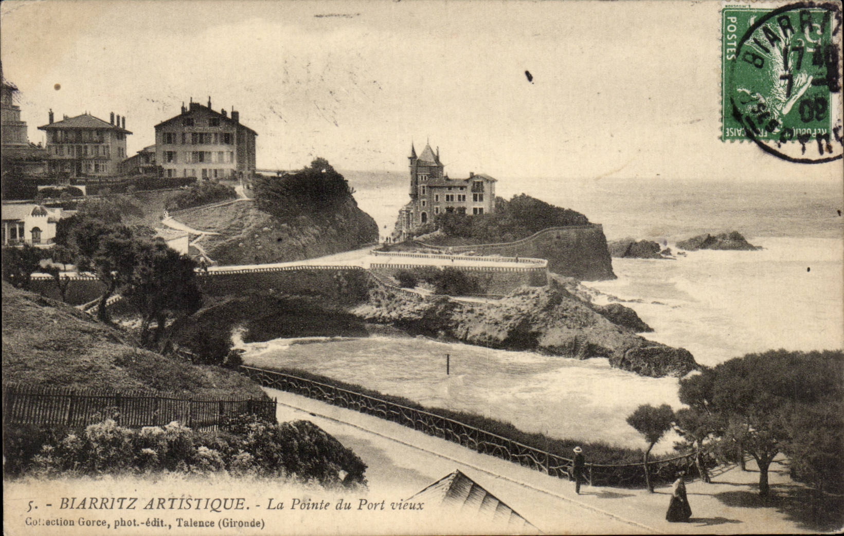 CPA Biarritz La pointe du Port Vieux