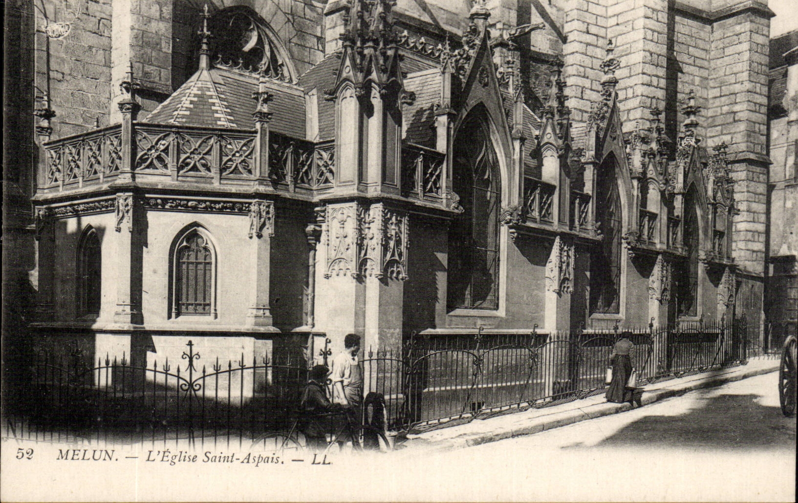 Melun CPA die Kirche Saint Aspais