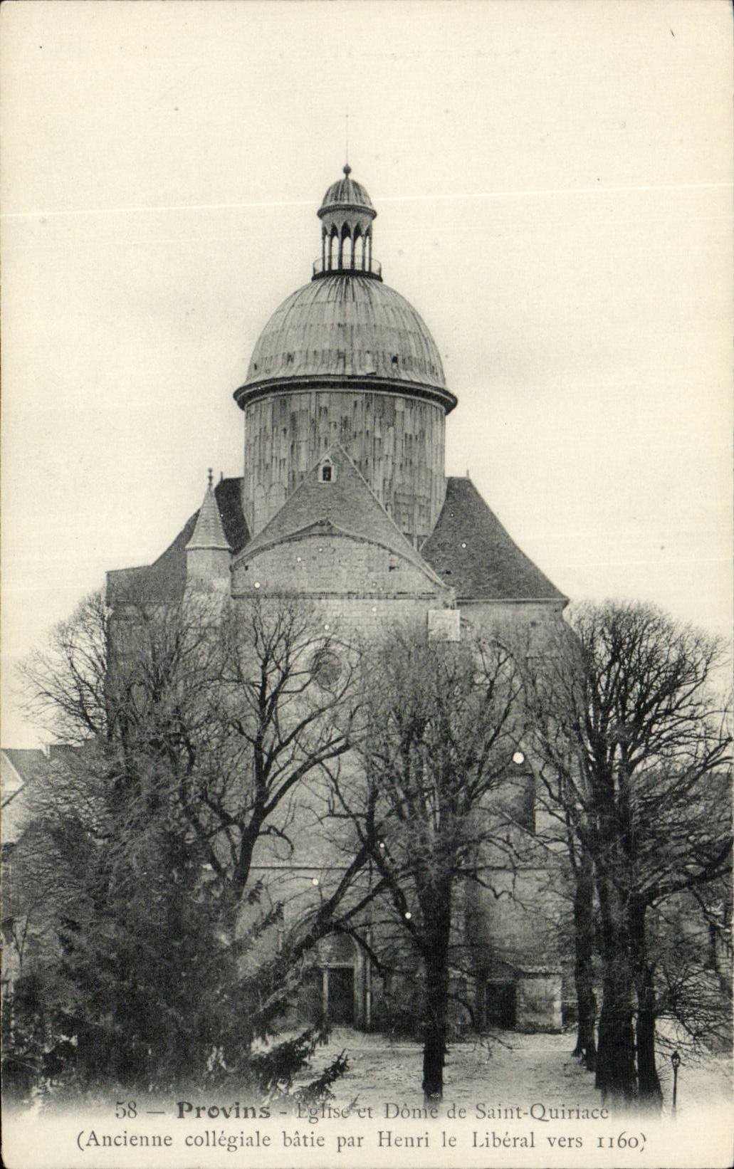 CPA Layered branches Church and dome of St Quiriac