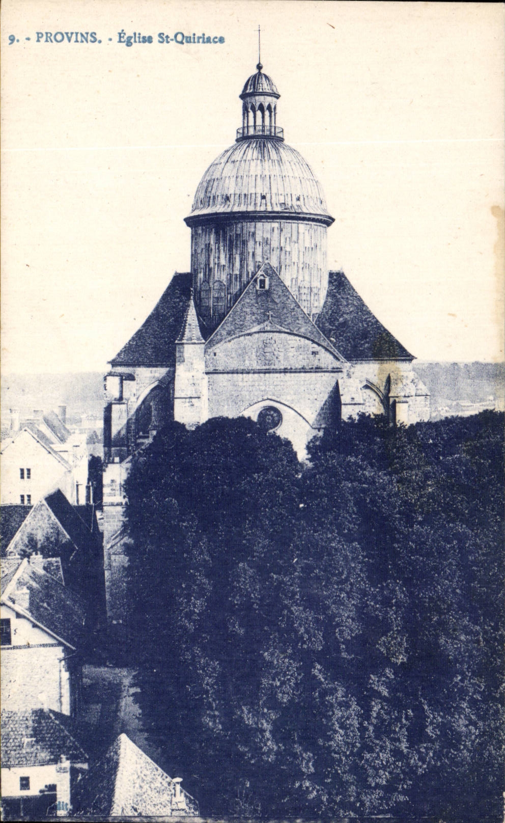 CPA Layered branches Church St Quiriace