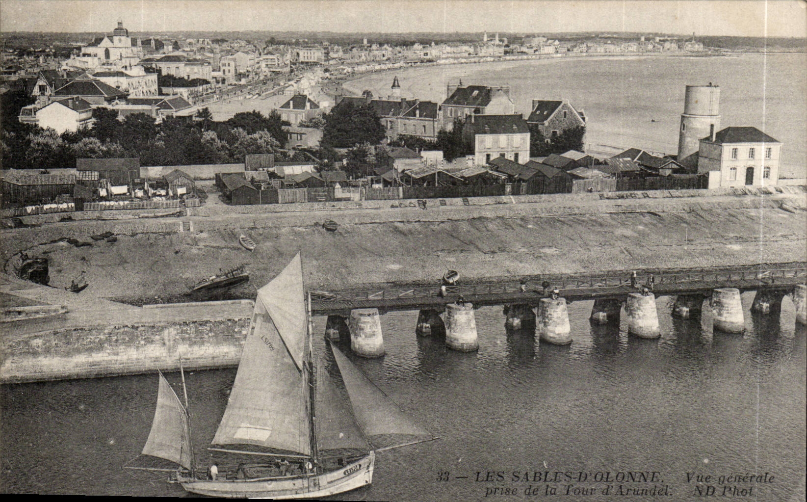 CPA Sands of olonne View taken tower of Arundel