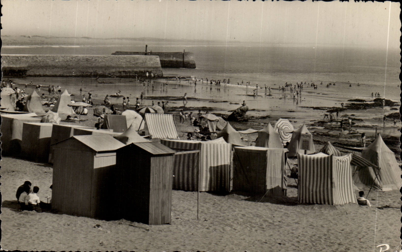 CPA Croix de Vie eine Ecke des Strandes