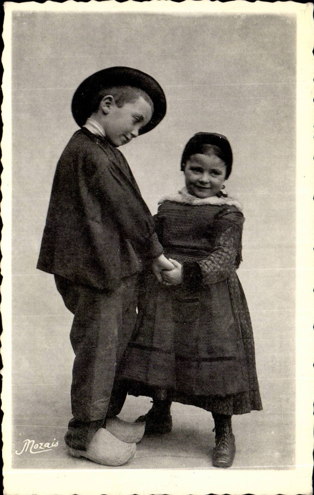 CPA Tanz mit dem Land maraichin das runde Folklore-Kostum