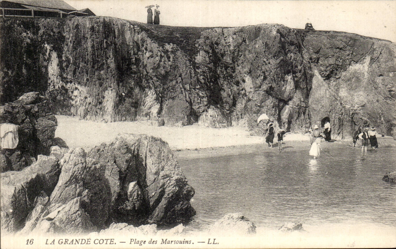 CPA der grosse Massstrand der Tummler