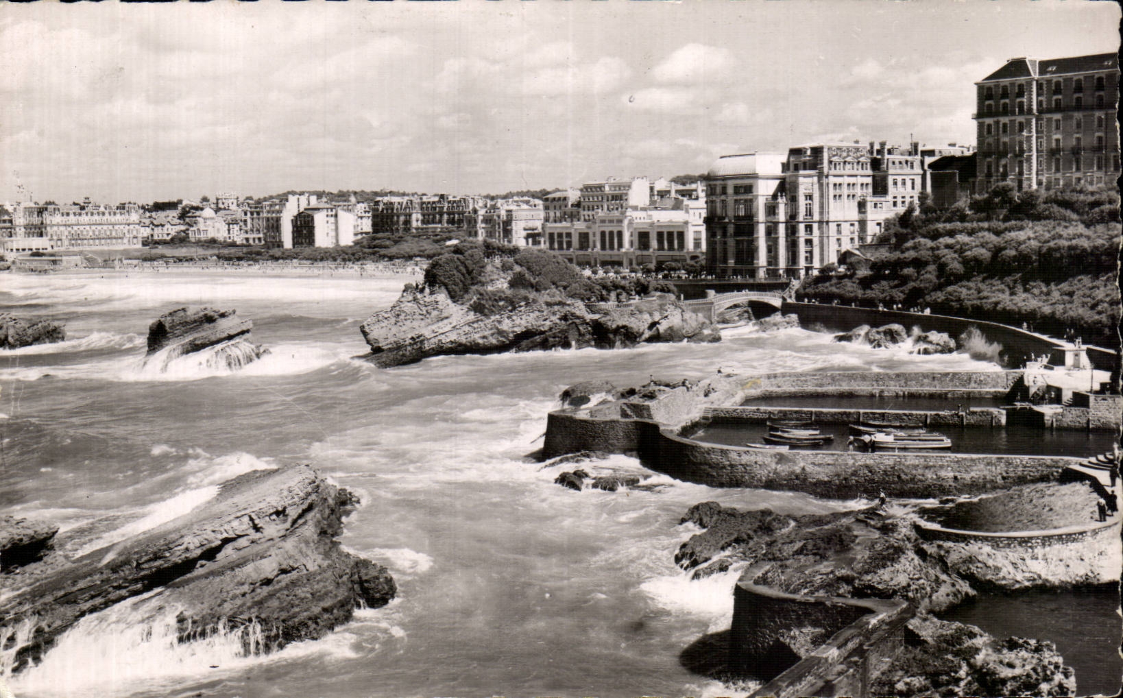 CPA Biarritz Le port des pecheurs et le casino