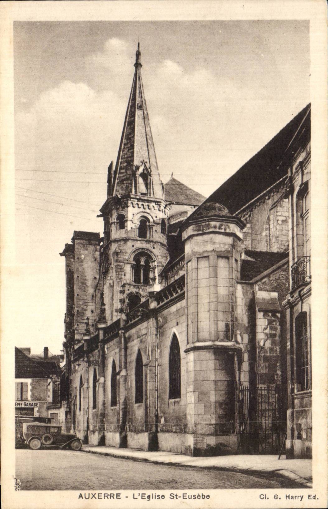 CPA Auxerre Kirche-Str Eusebe