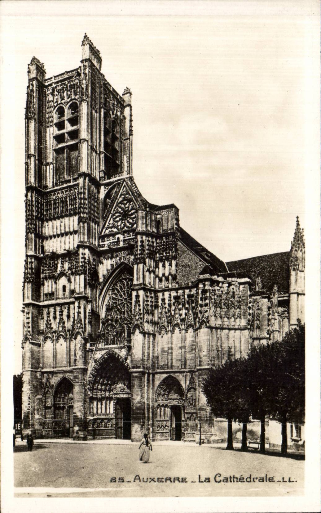 CPA Auxerre die Kathedrale