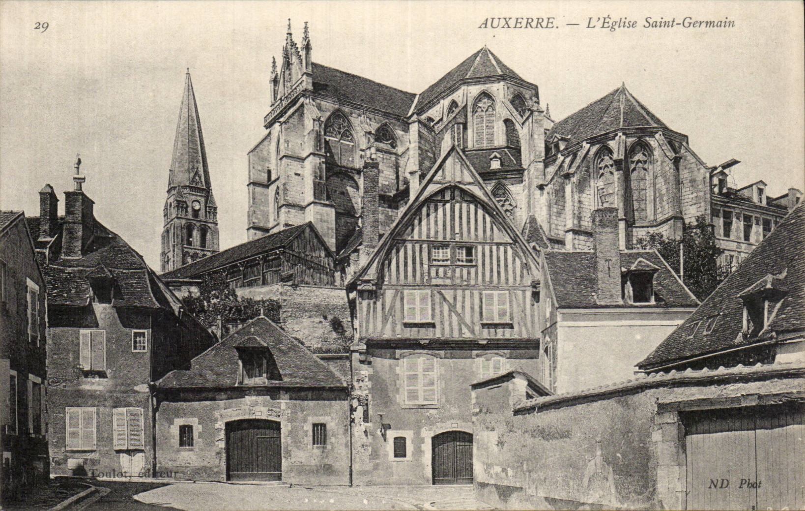 CPA Auxerre Kirche Saint Germain