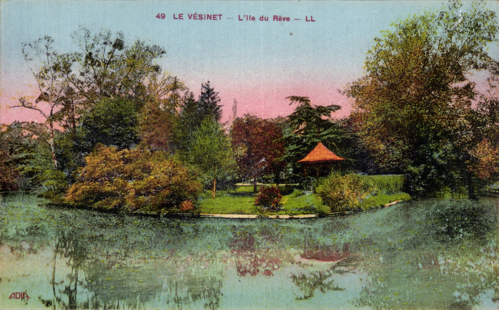 CPA Vesinet the Island of the Dream
