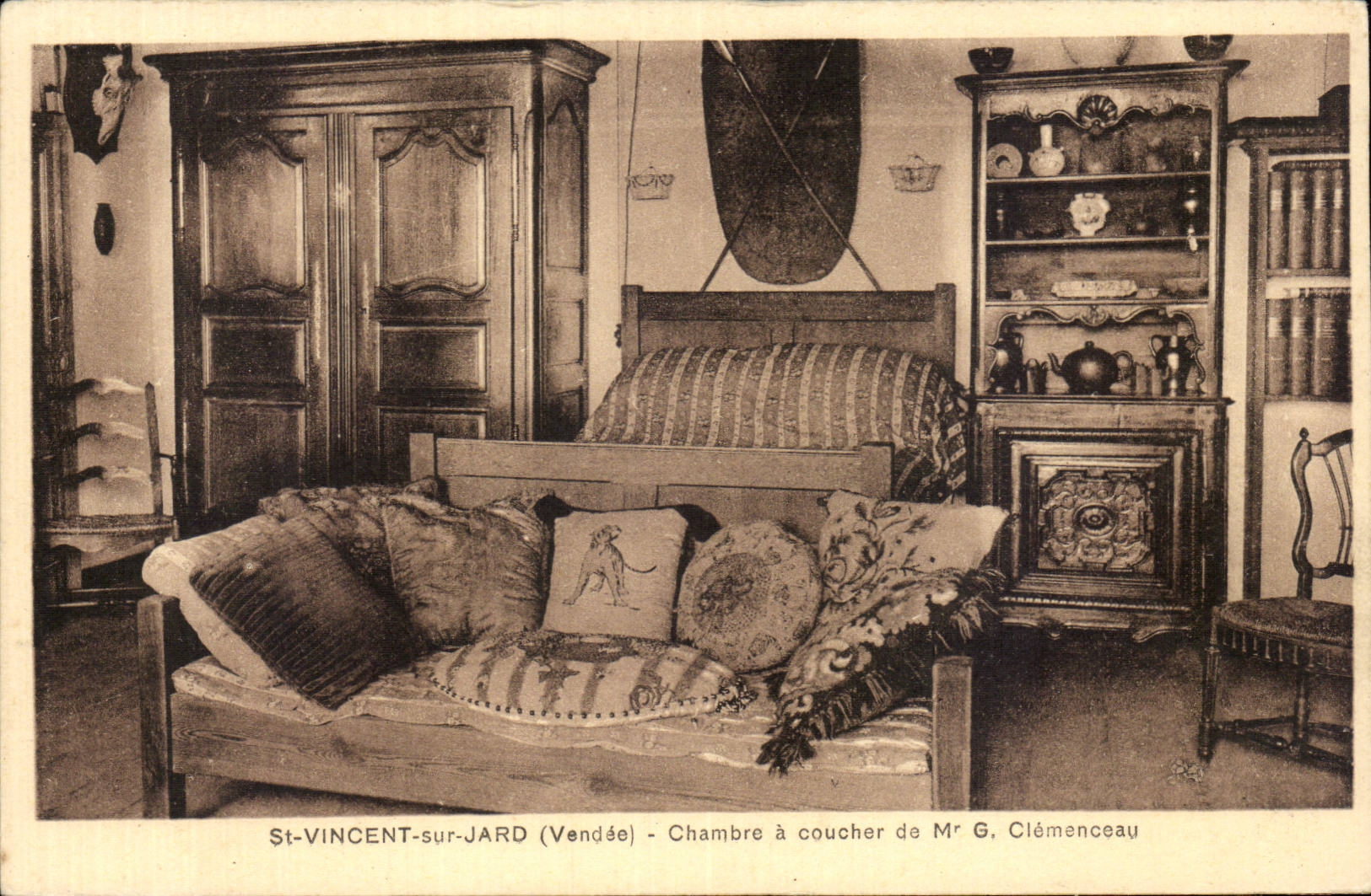 CPA Str Vincent von Jard Chambre muss von Herrn G Clemenceau schlafen