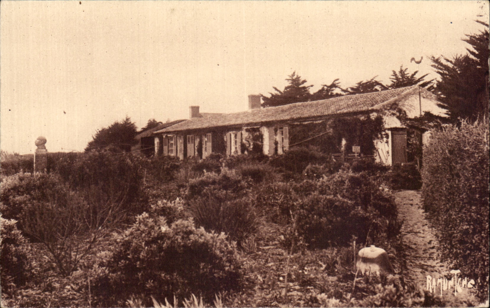 CPA Str Vincent von Jard das Bretterbude von schonem Clemenceau Essat