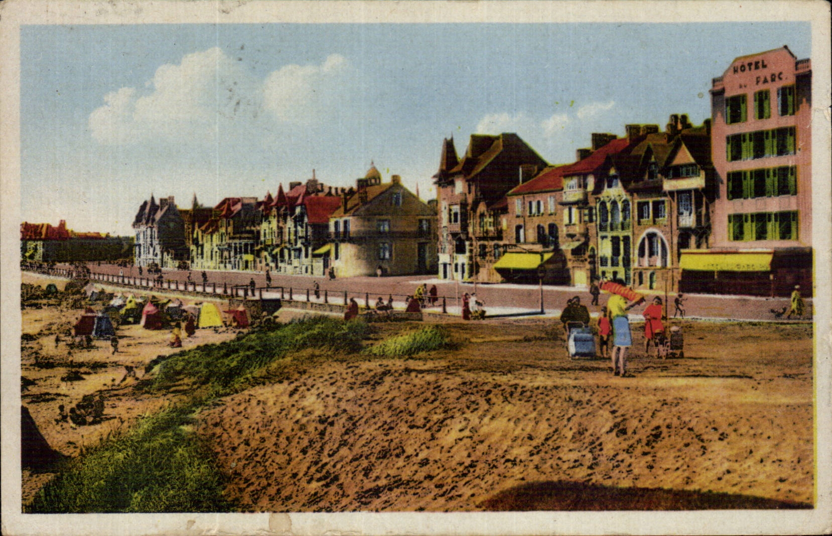 CPA Sands d4olonne a corner of the beach