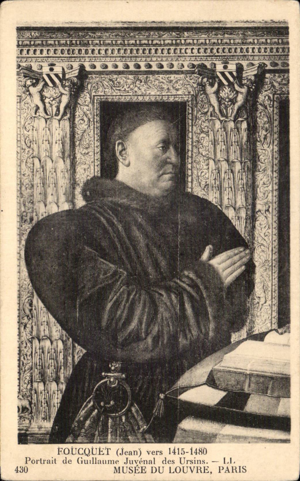 CPA Foucquet Portrait de Guillaume Juvenal des Ursins Musee du Louvre Paris