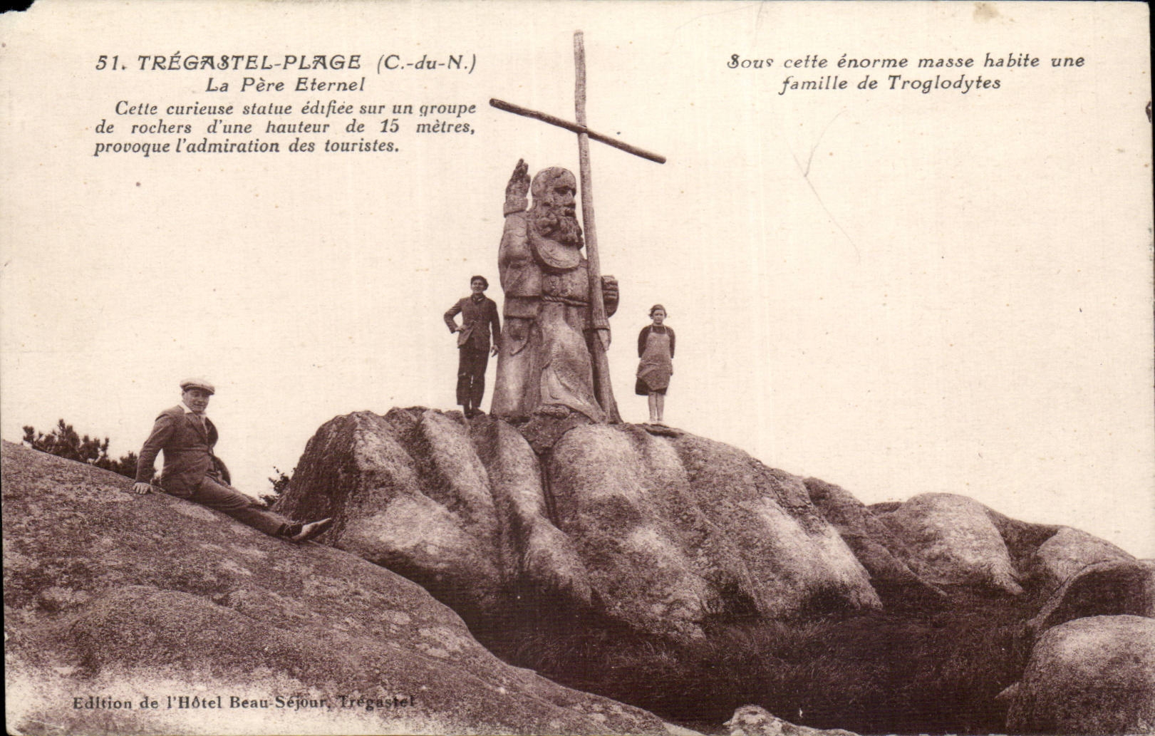 CPA Tresgastel Plage Le pere eternel 