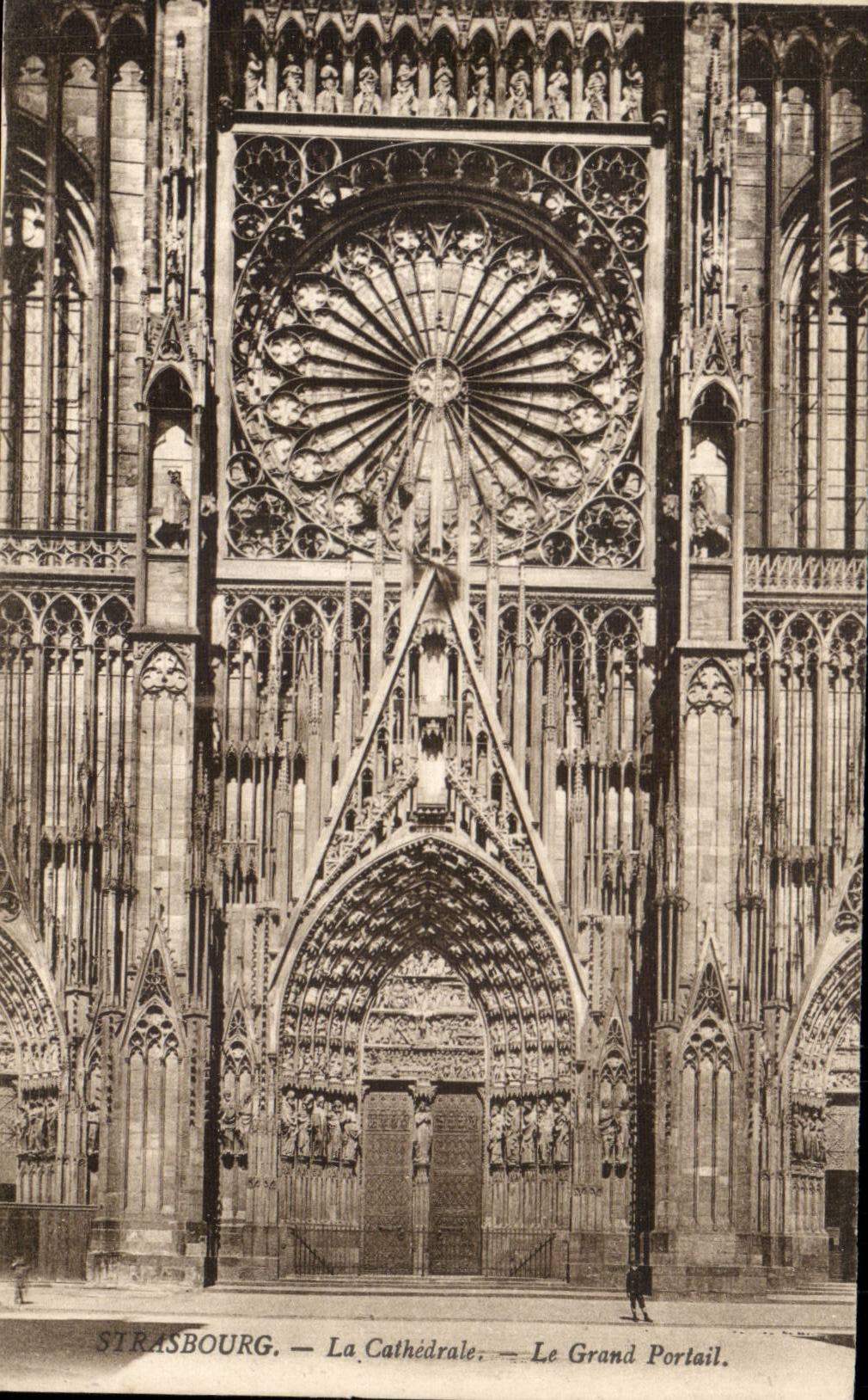 CPA Strasbourg the cathedral the gate