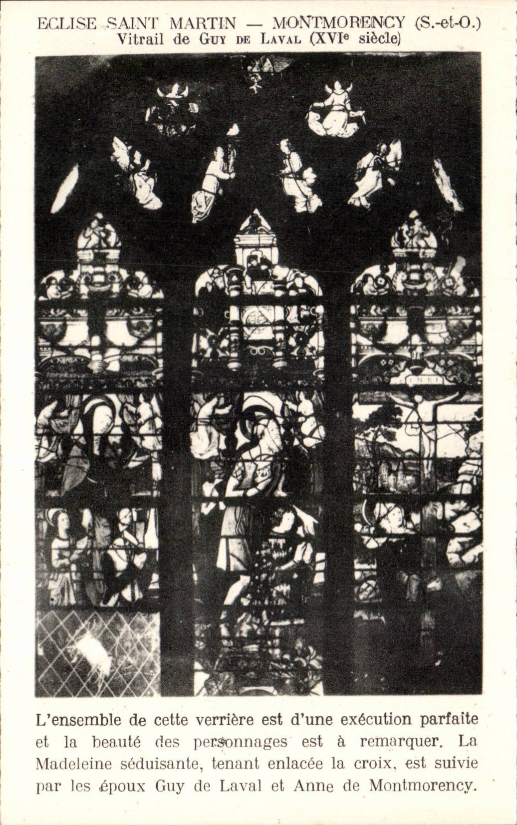 CPA Church Saint Martin Montmorency Stained glass of Guy of Laval