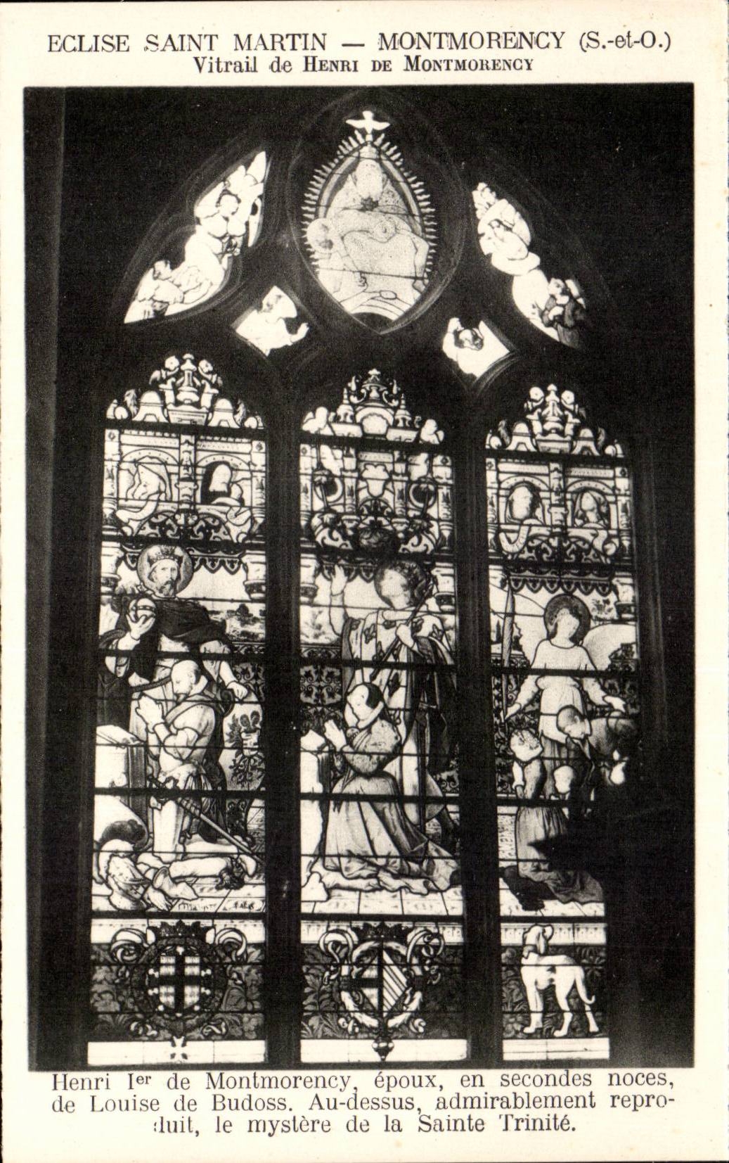 CPA Church Saint Martin Montmorency Stained glass of Henri de Montmorency
