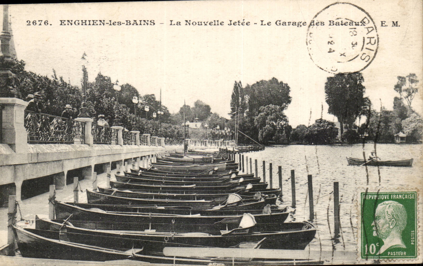 CPA Enghien les Bains der neue Pier die Garage der Boote