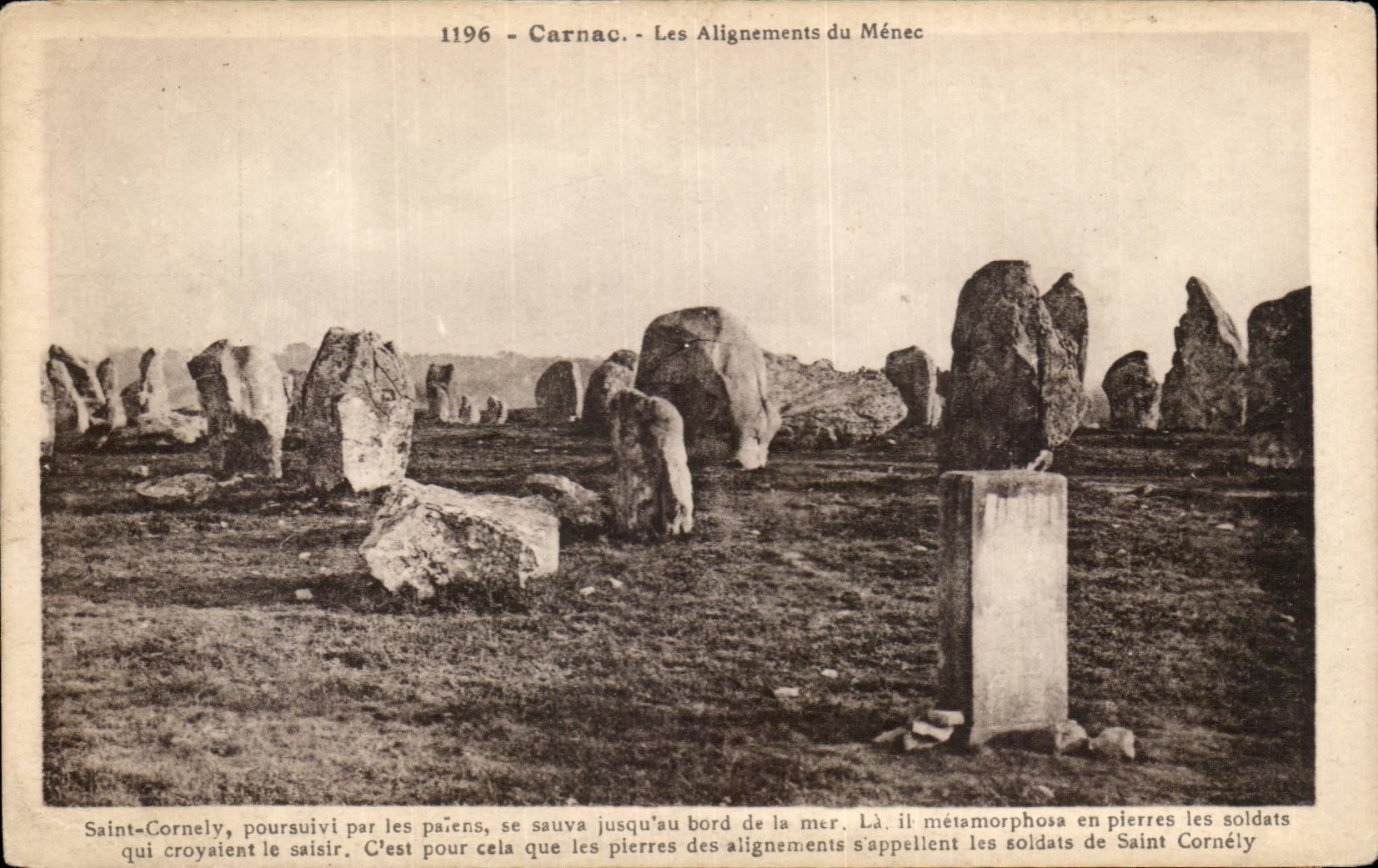 CPA Carnac Les alignements du Menec